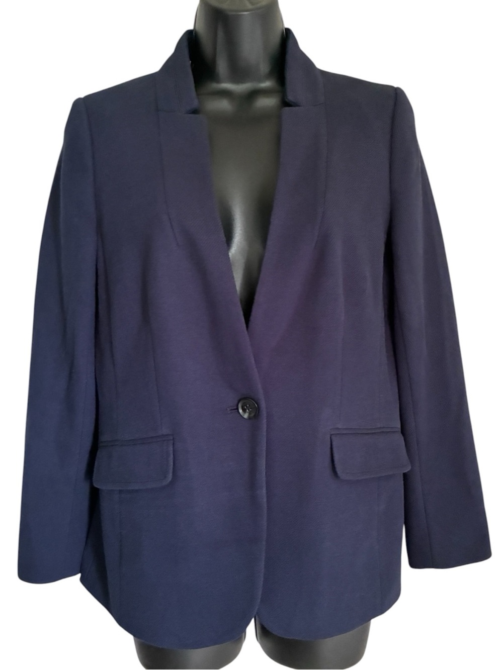 Talbots Navy Office Professional Classic Capsule Notched Blazer Sz 8P